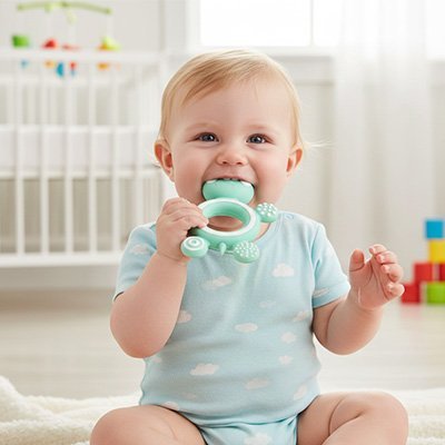 Anneau de dentition naturel | Apaisant Sans BPA - Bebooz