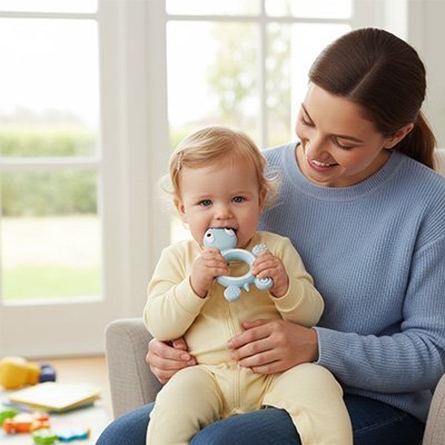 Anneau de dentition naturel | Apaisant Sans BPA - Bebooz