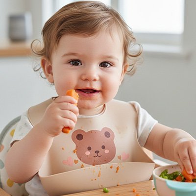 Bavoir Silicone Imperméable | BabyClean - Bebooz