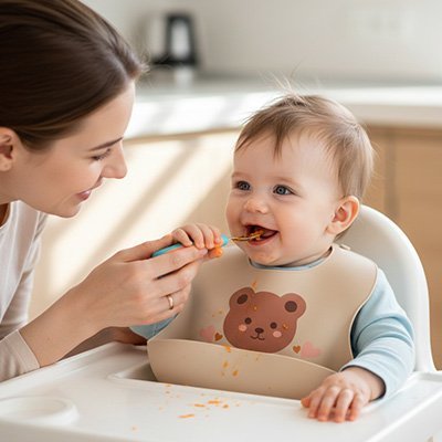 Bavoir Silicone Imperméable | BabyClean - Bebooz