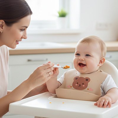 Bavoir Silicone Imperméable | BabyClean - Bebooz