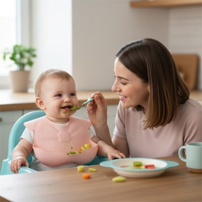 Bavoir silicone | Repas Sans Tache - Bebooz