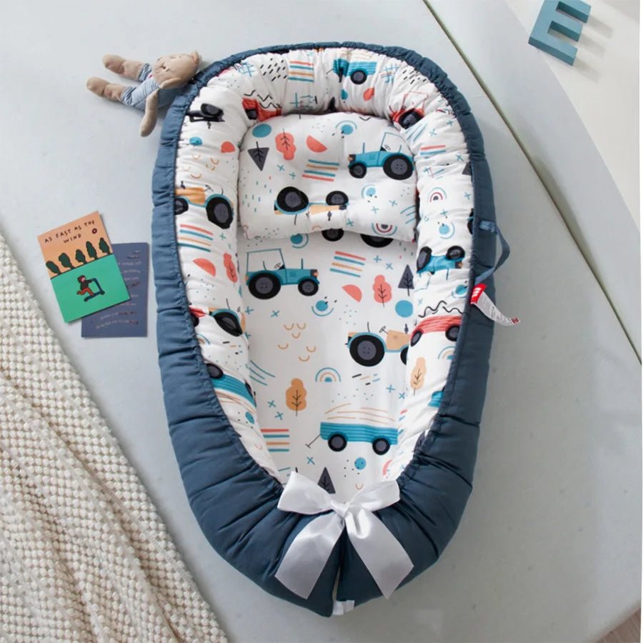 Berceau Bébé - NidPortableBébé™ - Voiture Bleue - Bebooz