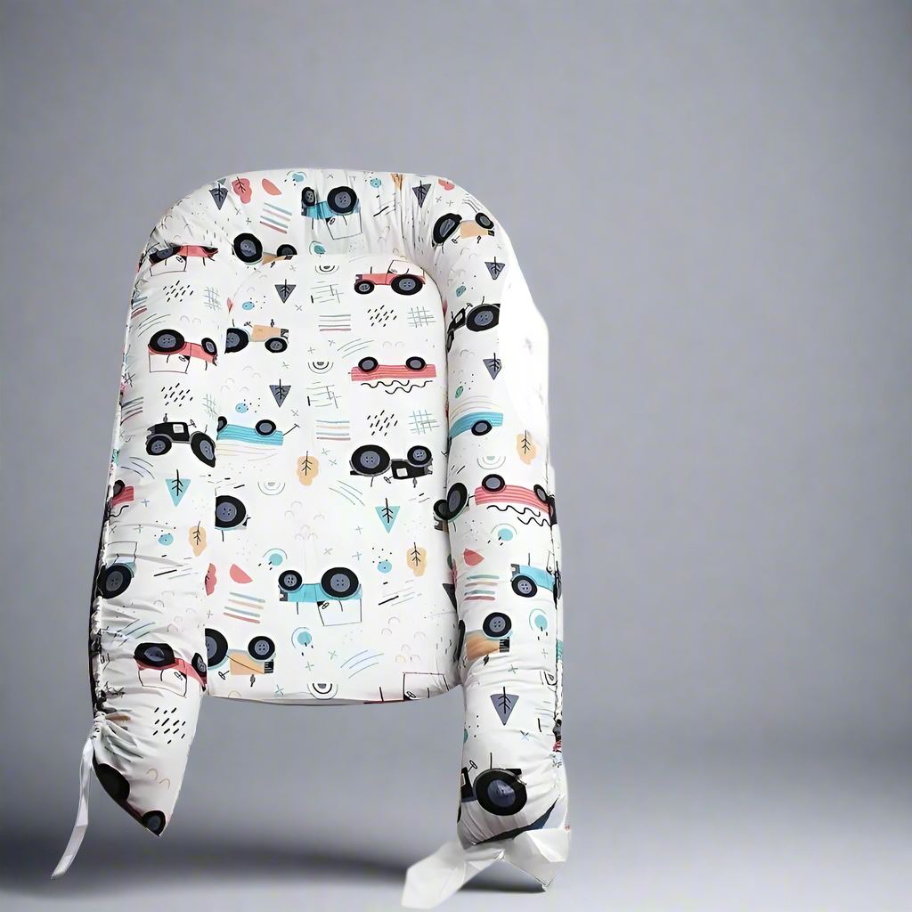 Berceau Bébé - NidPortableBébé™ - Voiture Bleue - Bebooz