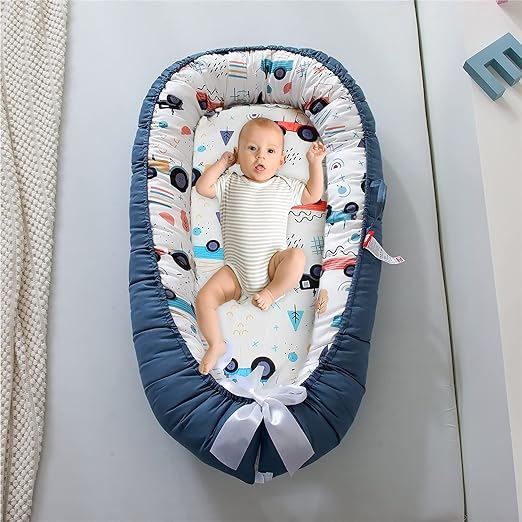 Berceau Bébé - NidPortableBébé™ - Voiture Bleue - Bebooz