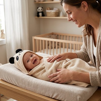 Cape de bain bébé | Ultra - Douce - Bebooz