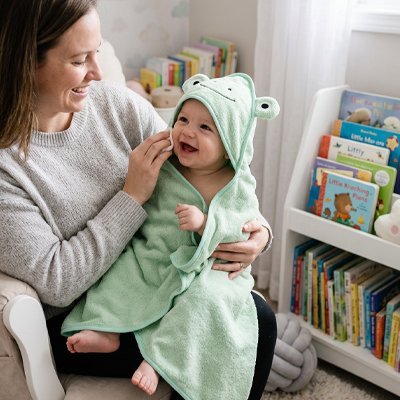 Cape de bain bébé | Ultra - douce séchage rapide - Bebooz
