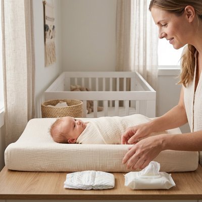 Housse matelas à langer | Douce et Imperméable - Bebooz