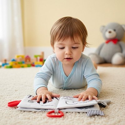 Livre bébé en tissus | Éveil Sensoriel - Bebooz