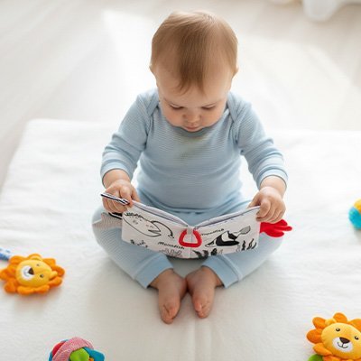 Livre bébé en tissus | Éveil Sensoriel - Bebooz