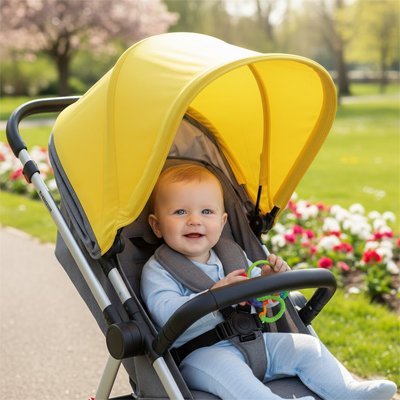 Parasol pour poussette | Protection UV Ajustable - Bebooz