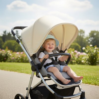 Parasol pour poussette | Protection UV Ajustable - Bebooz