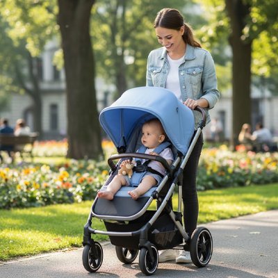 Parasol pour poussette | Protection UV Ajustable - Bebooz